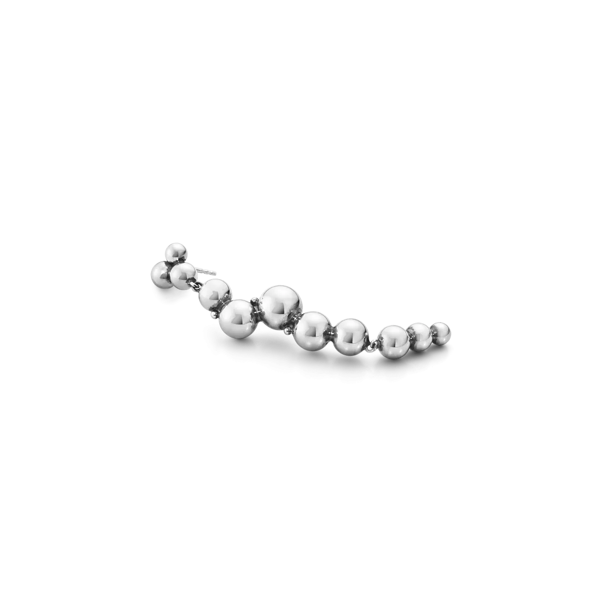 Georg Jensen Moonlight Grapes Sterling Silver Drop Earrings