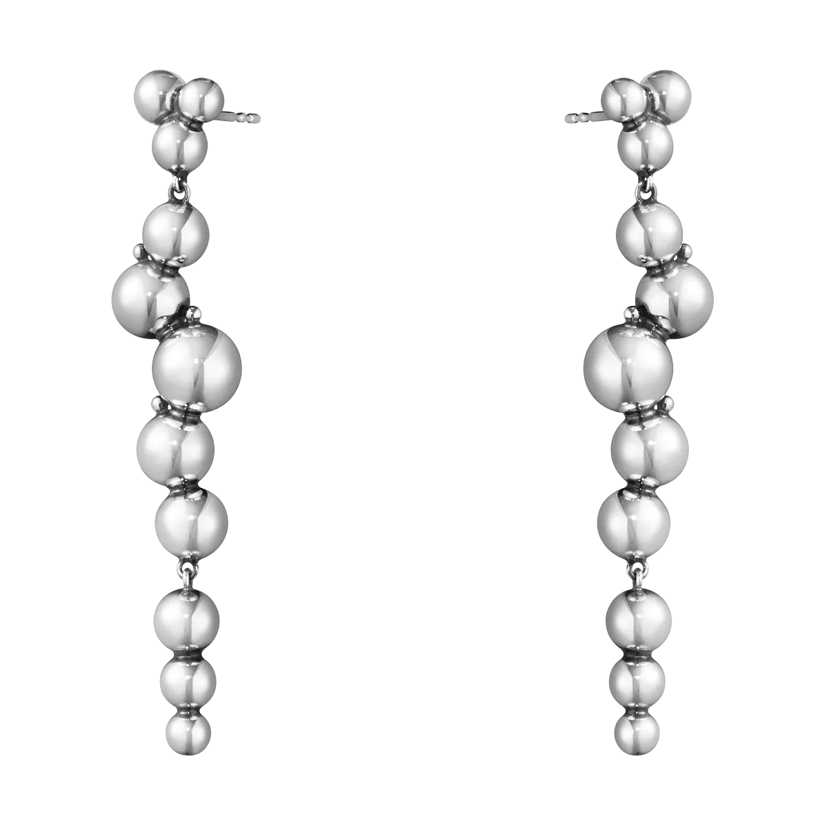 Georg Jensen Moonlight Grapes Sterling Silver Drop Earrings