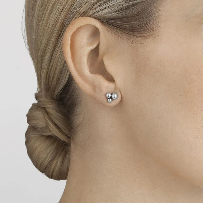 Georg Jensen Moonlight Grapes Sterling Silver Stud Earrings