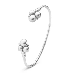 Georg Jensen Moonlight Grapes Sterling Silver Torc Bangle D