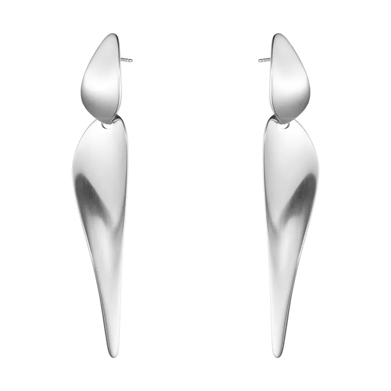 Georg Jensen Nanna Ditzel Sterling Silver Drop Earrings D