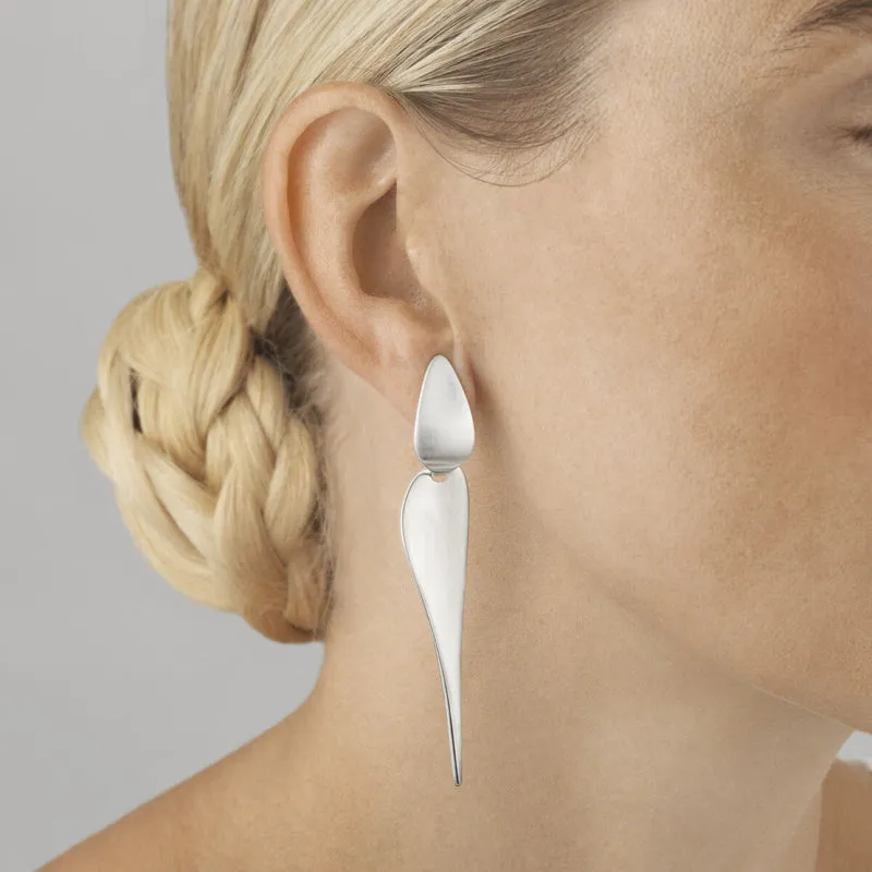 Georg Jensen Nanna Ditzel Sterling Silver Drop Earrings D