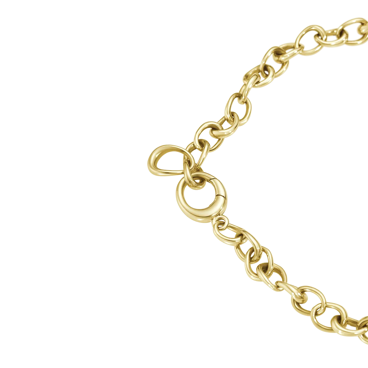 Georg Jensen Offspring 18ct Yellow Gold Graduated Link Necklace
