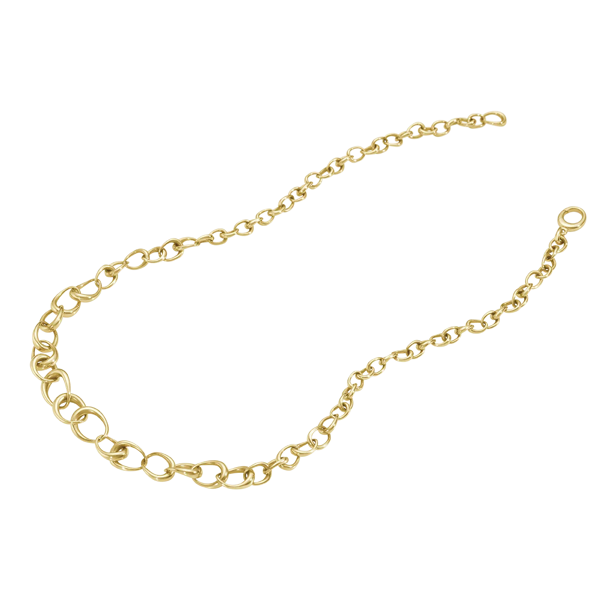 Georg Jensen Offspring 18ct Yellow Gold Graduated Link Necklace