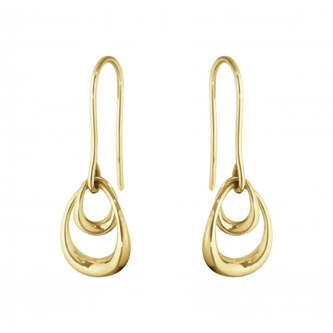 Georg Jensen Offspring 18ct Yellow Gold Hook Earrings