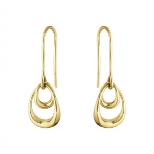 Georg Jensen Offspring 18ct Yellow Gold Hook Earrings