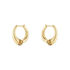 Georg Jensen Reflect 18ct Yellow Gold Large Hoop Earrings