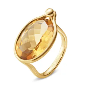 Georg Jensen Savannah 18ct Yellow Gold Citrine Ring