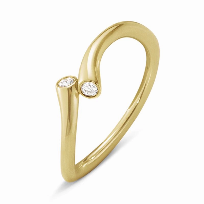 Georg Jensen Magic 18ct Yellow Gold Diamond Ring