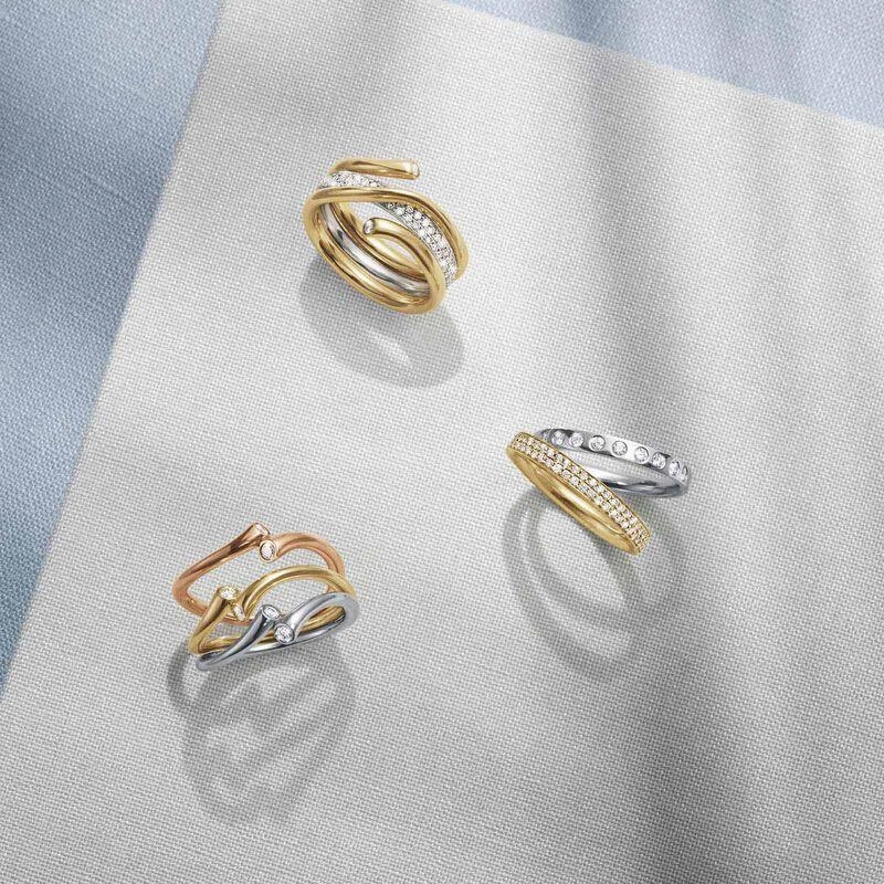 Georg Jensen Magic 18ct Yellow Gold Diamond Ring