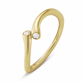 Georg Jensen Magic 18ct Yellow Gold Diamond Ring