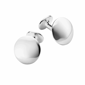 Georg Jensen Men's Classic Sterling Silver Domed Cufflinks