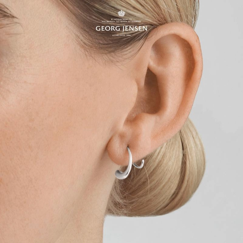 Georg Jensen Mercy Sterling Silver Swirl Earrings