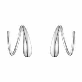 Georg Jensen Mercy Sterling Silver Swirl Earrings