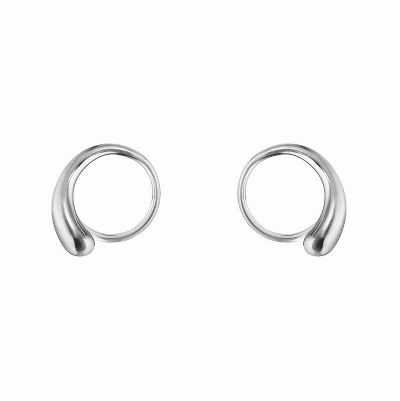 Georg Jensen Mercy Sterling Silver Swirl Earrings