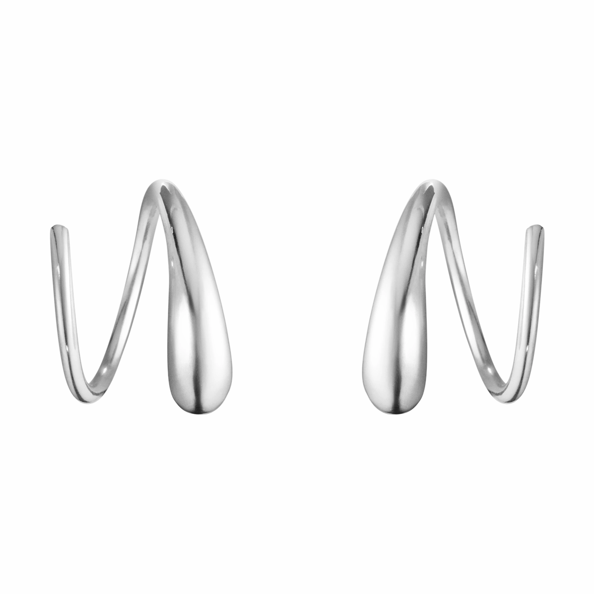 Georg Jensen Mercy Sterling Silver Swirl Earrings