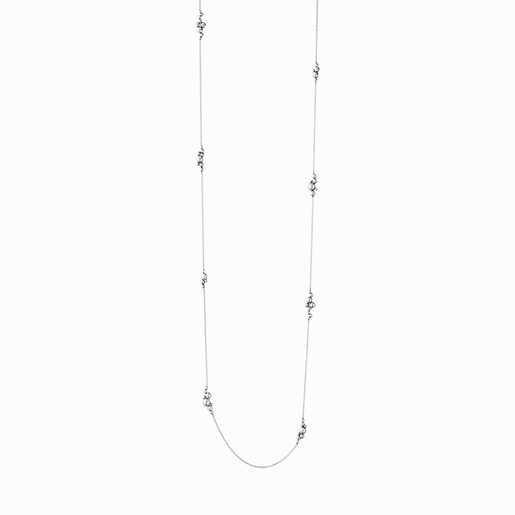 Georg Jensen Moonlight Grapes Sautoir Sterling Silver Necklace