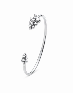 Georg Jensen Moonlight Grapes Sterling Silver Bangle D