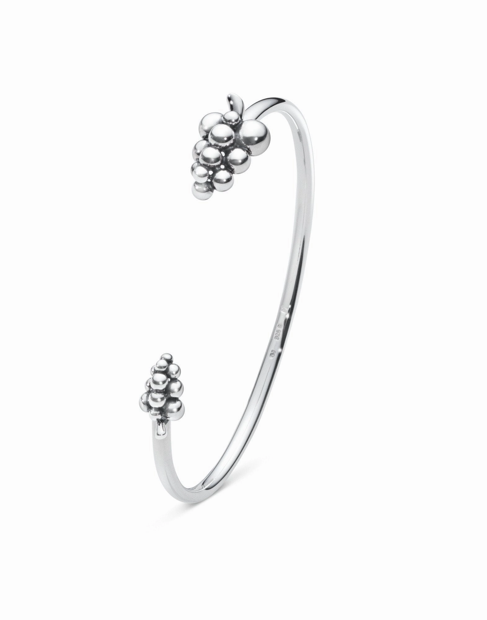 Georg Jensen Moonlight Grapes Sterling Silver Bangle D
