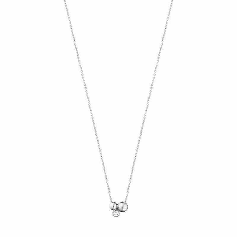 Georg Jensen Moonlight Grapes Sterling Silver Diamond Pendant