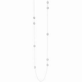 Georg Jensen Sunflower Sterling Silver Diamond Necklace D