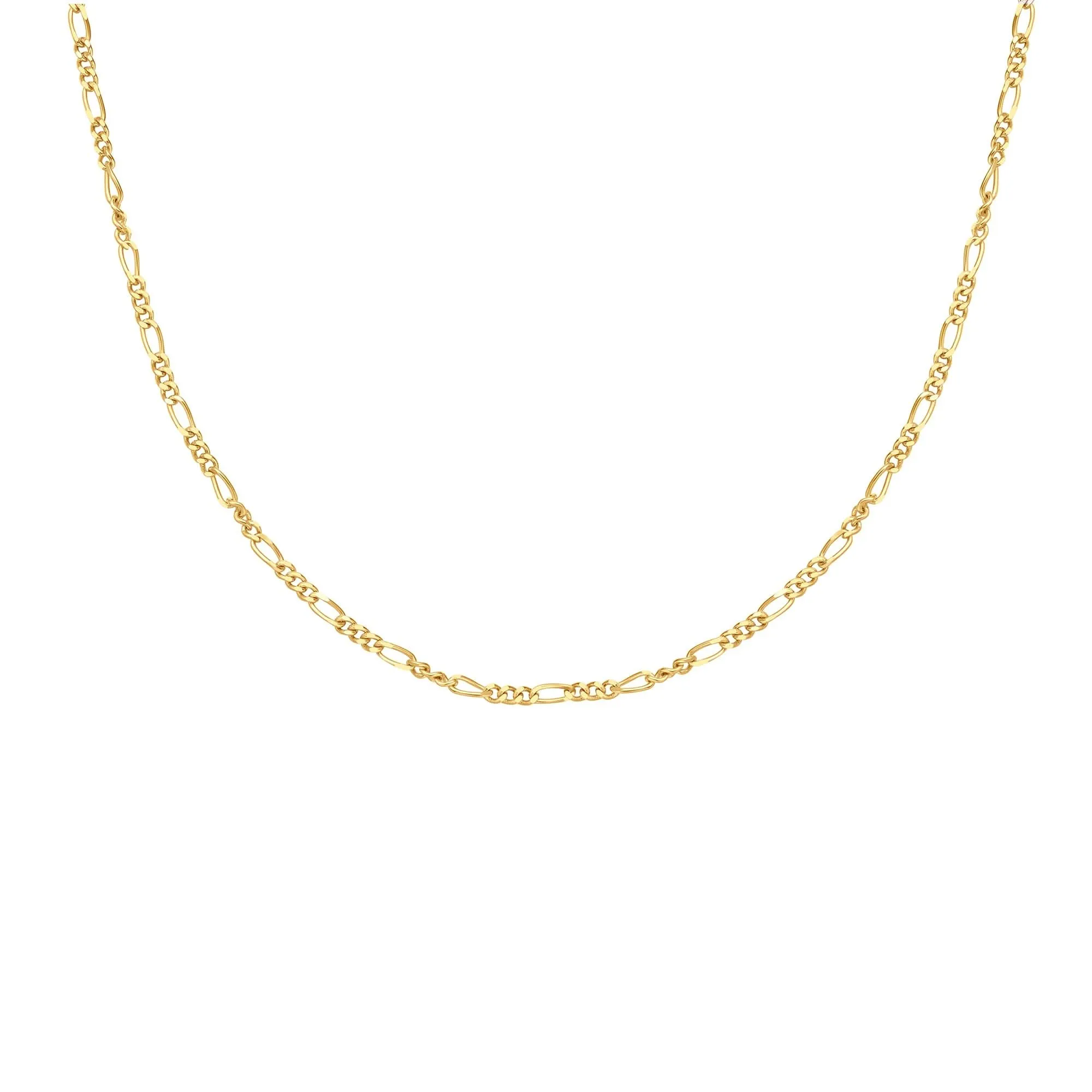 Gold Filia Curb Chain Necklace N063-04G