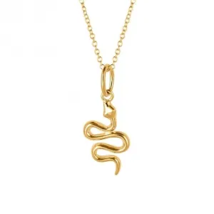 Gold Plated Snake Necklace N4519