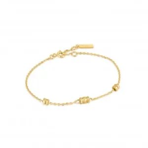 Gold Smooth Twist Chain Bracelet B038-01G