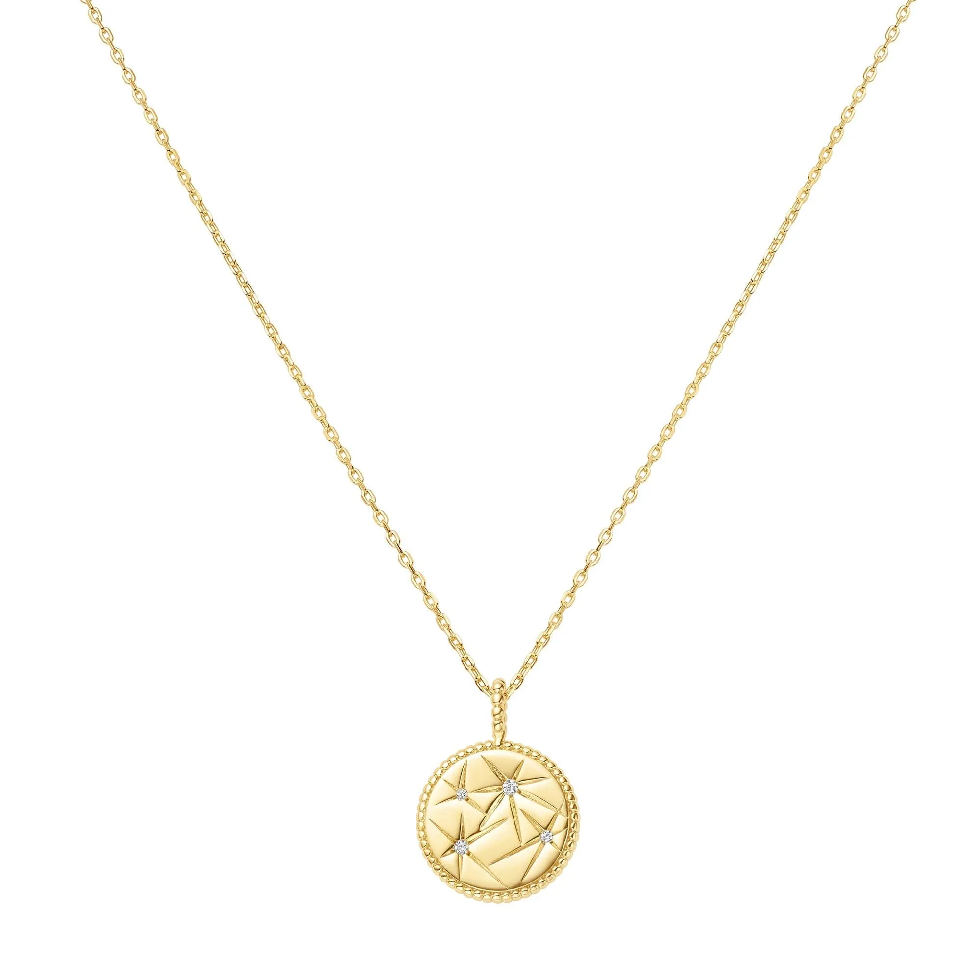 Gold Starry Charm Necklace N065-08G