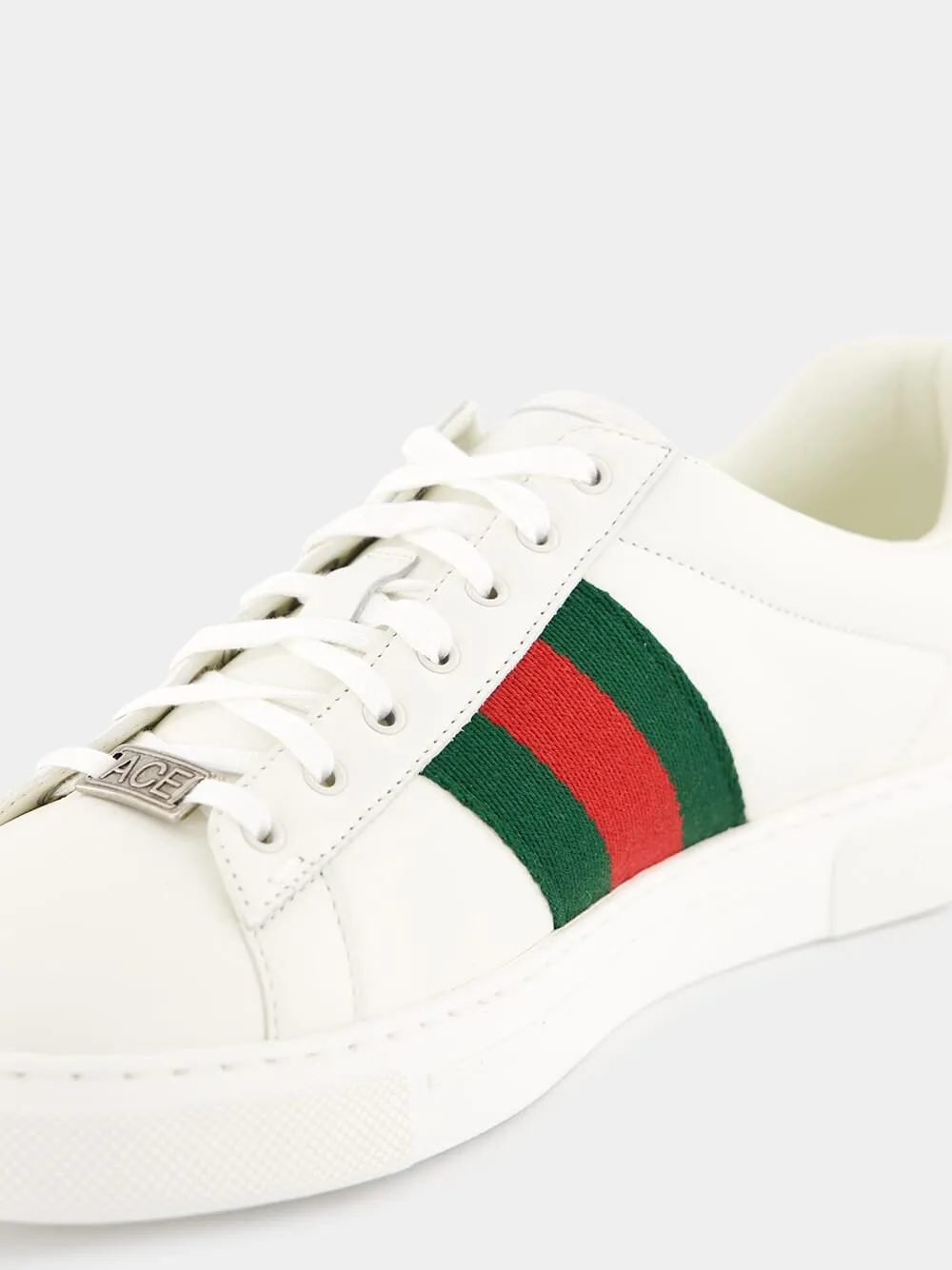 Green and Red Web Ace Sneakers