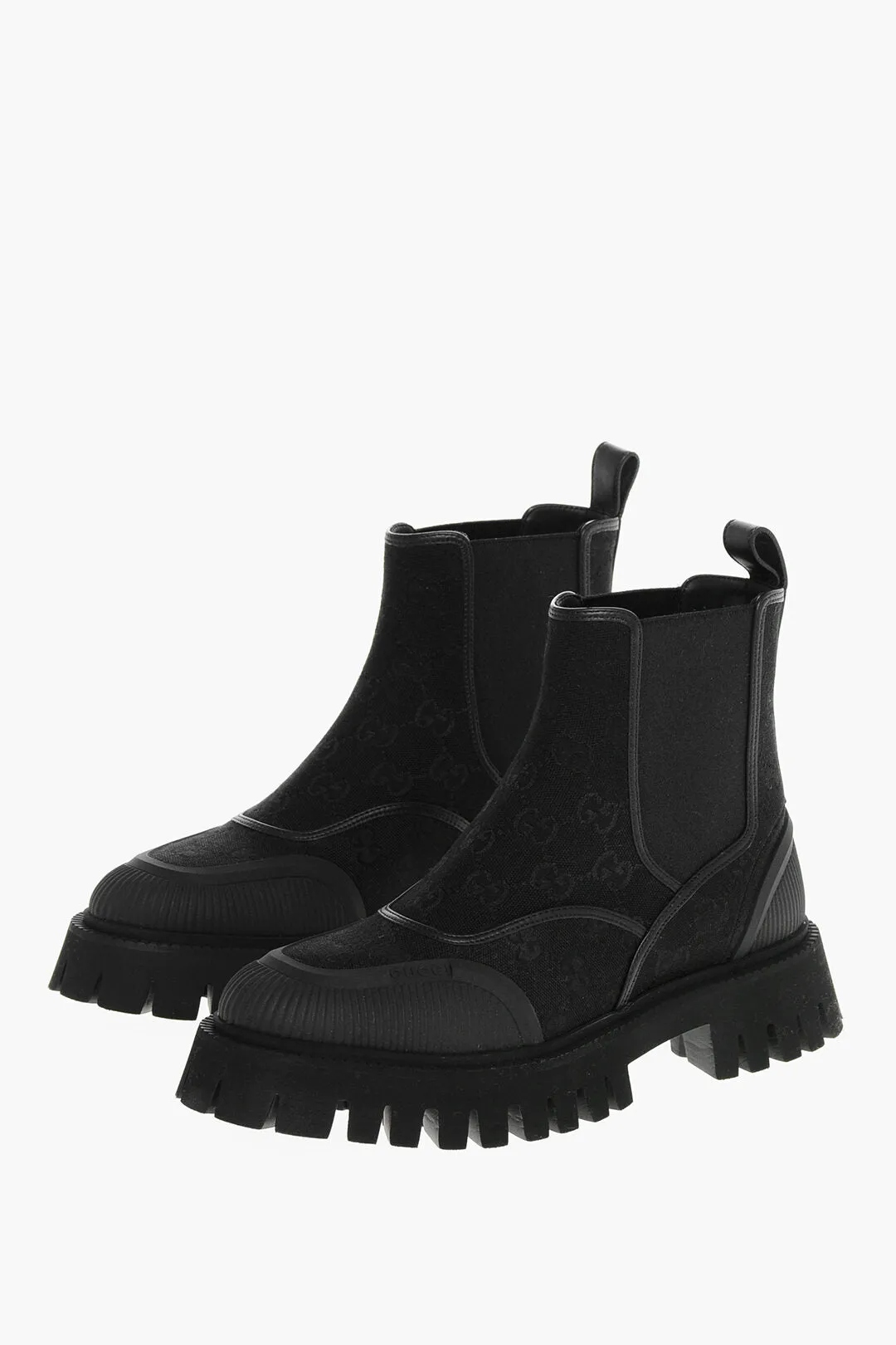 Gucci Embroidered Gg Ankle Boots