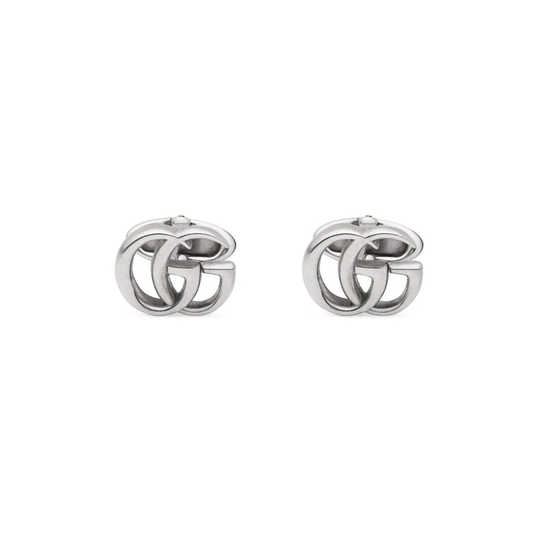 Gucci GG Marmont Sterling Silver Double G Cufflinks