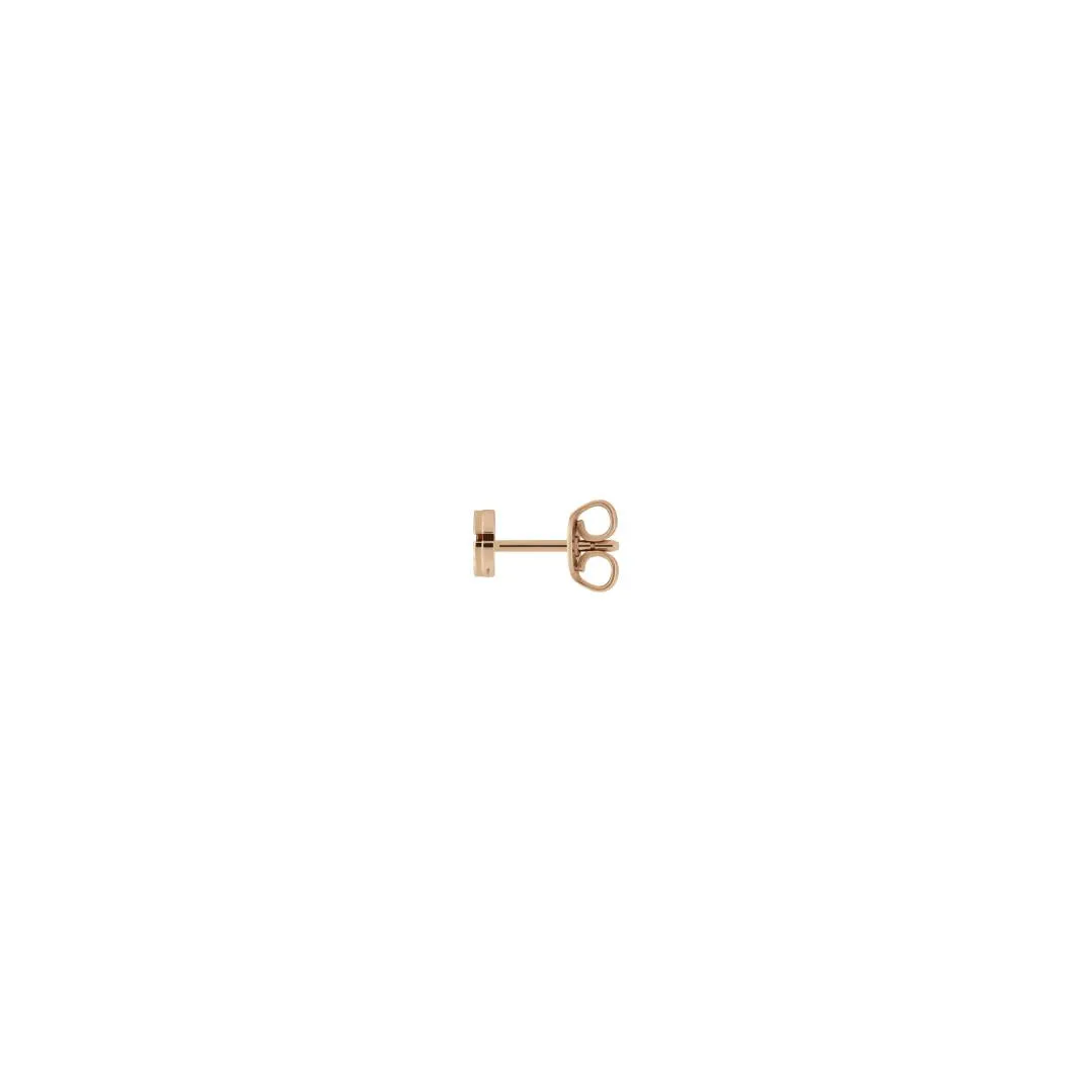 Gucci GG Running 18ct Rose Gold Stud Earrings D