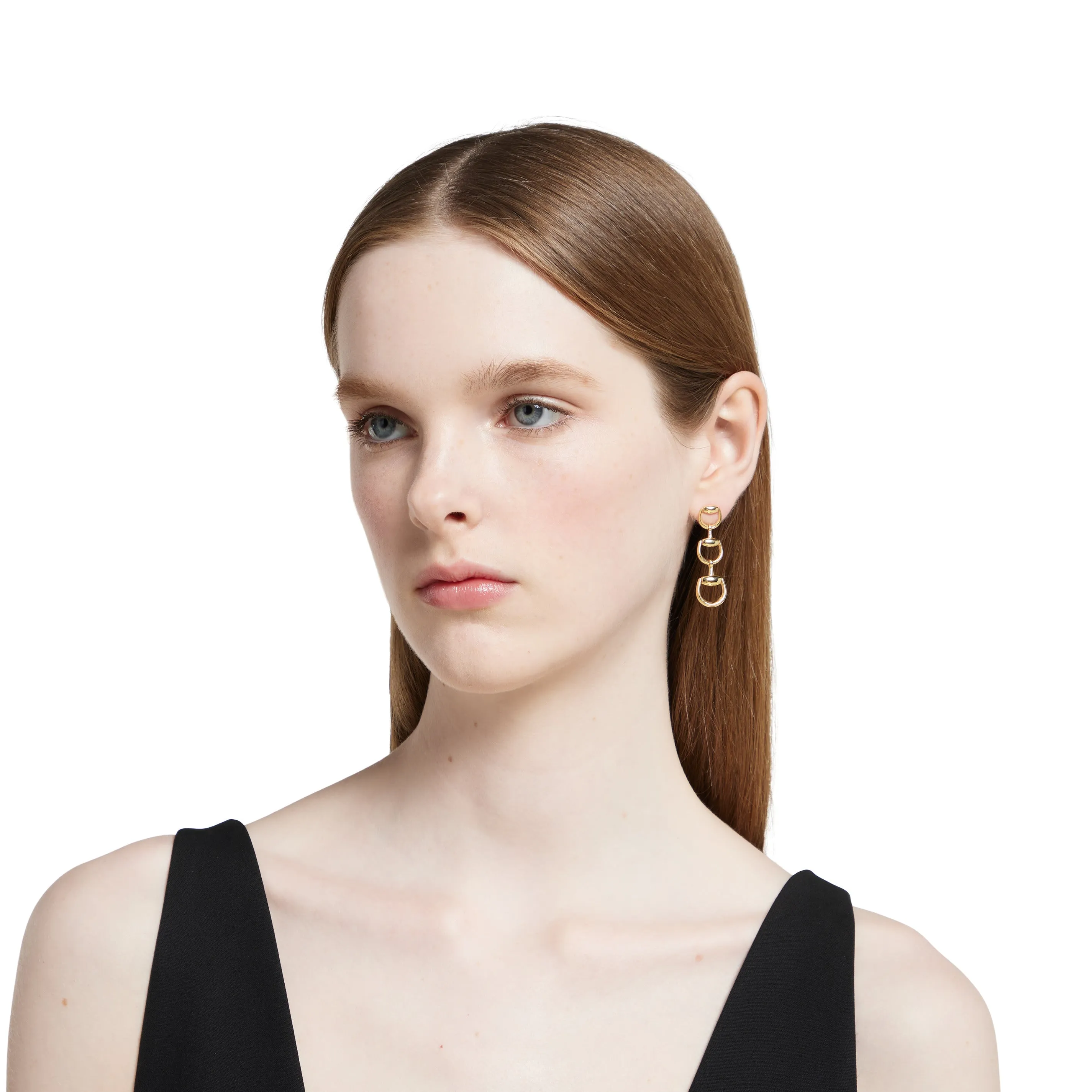 Gucci Horsebit 18ct Yellow Gold Drop Earrings