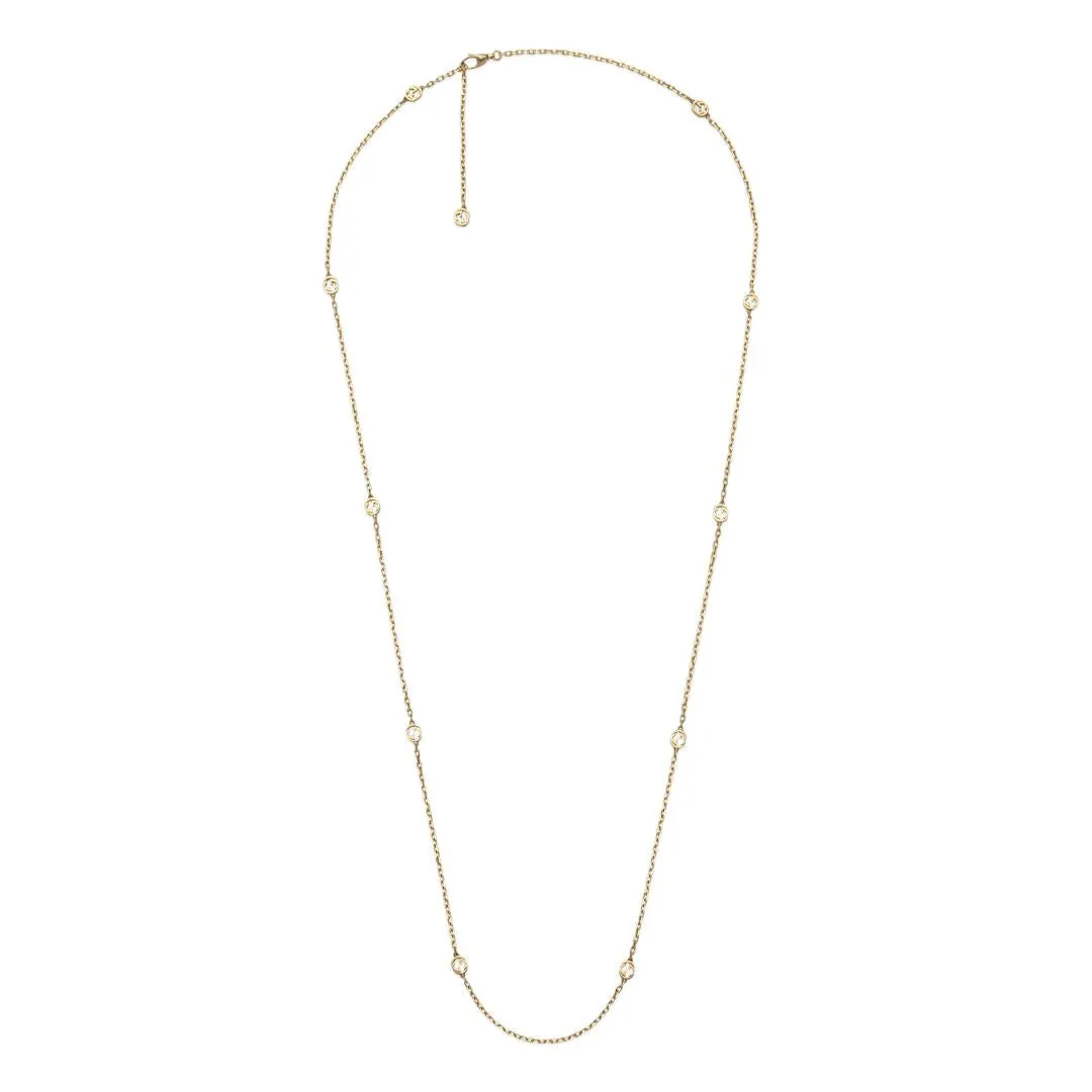 Gucci Interlocking Motif 18ct Yellow Gold Necklace D