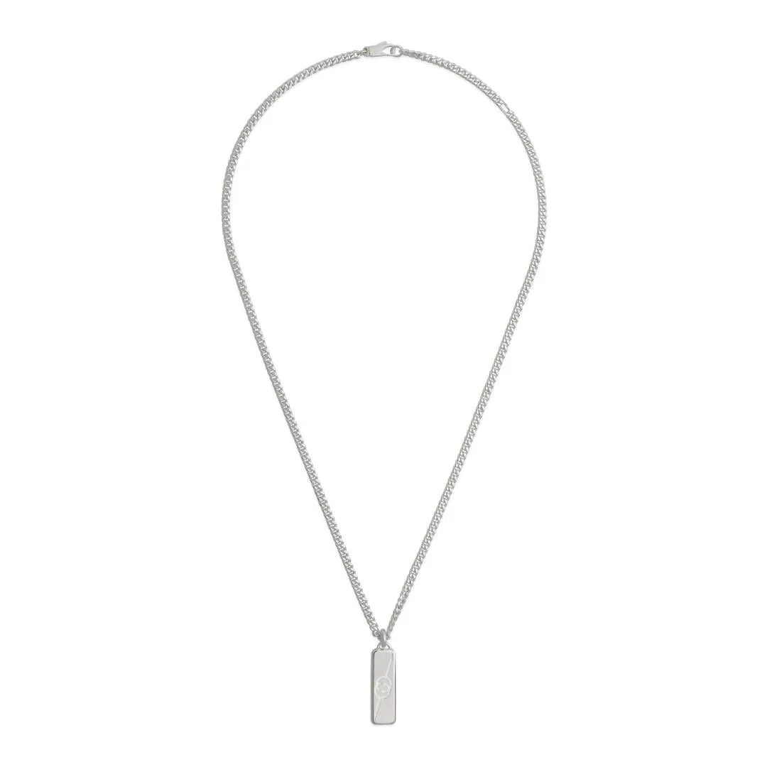 Gucci Interlocking Sterling Silver Pendant