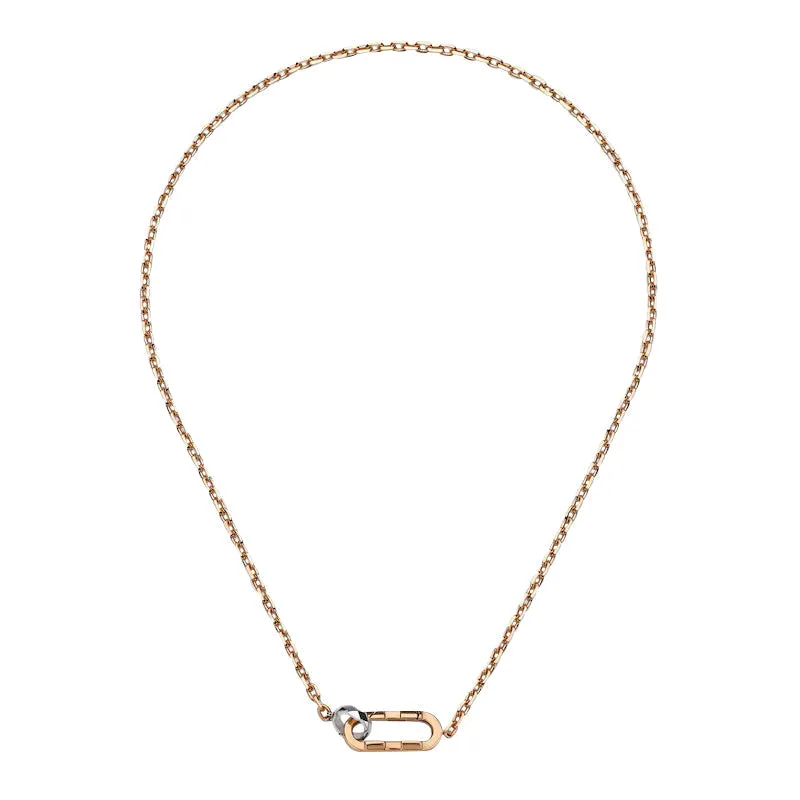 Gucci Link To Love 18ct Rose Gold Chain Necklace