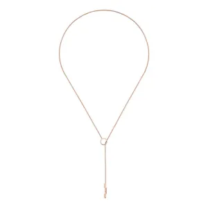 Gucci Link to Love 18ct Rose Gold Lariat Necklace
