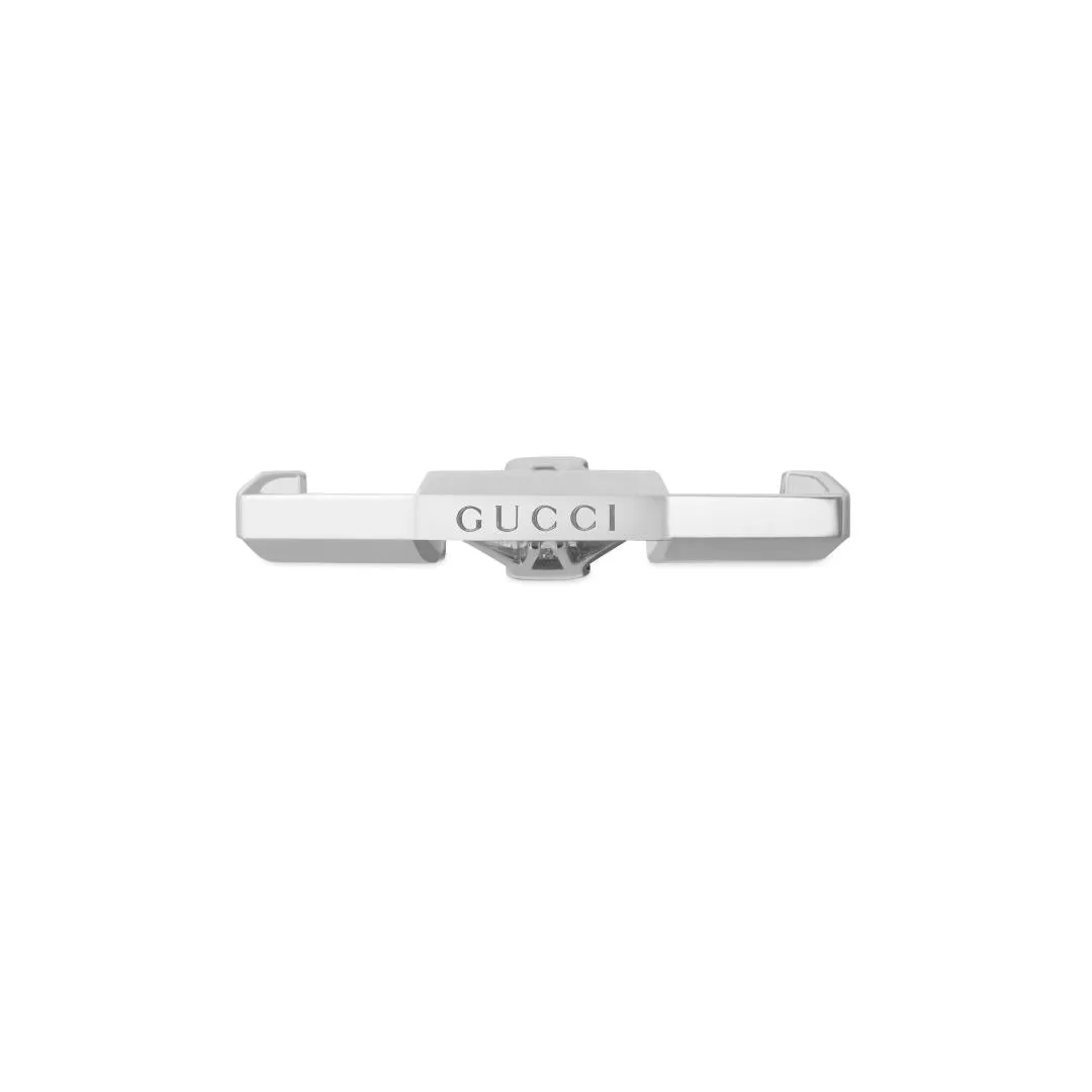 Gucci Link to Love 18ct White Gold Diamond Baguette Three Stone Ring