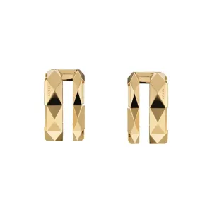 Gucci Link to Love 18ct Yellow Gold Double Hoop Earrings D