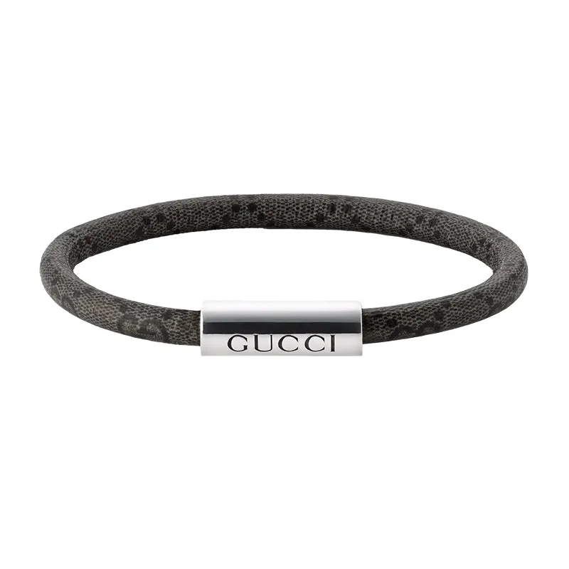 Gucci Trademark GG Supreme Black Bracelet