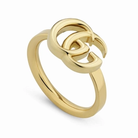 Gucci GG Running 18ct Yellow Gold Thin Ring D