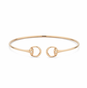 Gucci Horsebit 18ct Rose Gold and Diamond Bangle