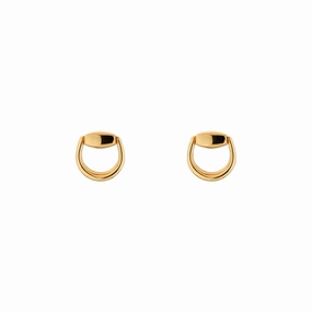 Gucci Horsebit 18ct Yellow Gold Stud Earrings