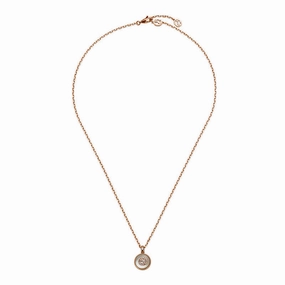 Gucci Interlocking 18ct Rose Gold Mother Of Pearl Necklace
