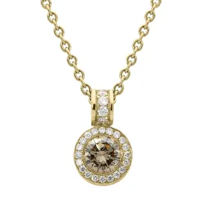 Hans D. Krieger 18ct Rose Gold 0.45ct Brown Diamond Necklace D