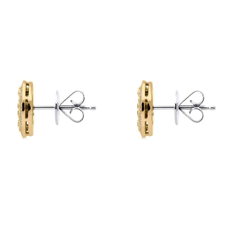 Hans D. Krieger 18ct Rose Gold 0.55ct Diamond Stud Earrings