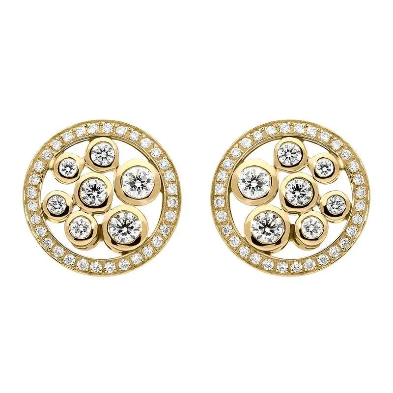 Hans D. Krieger 18ct Rose Gold 0.55ct Diamond Stud Earrings
