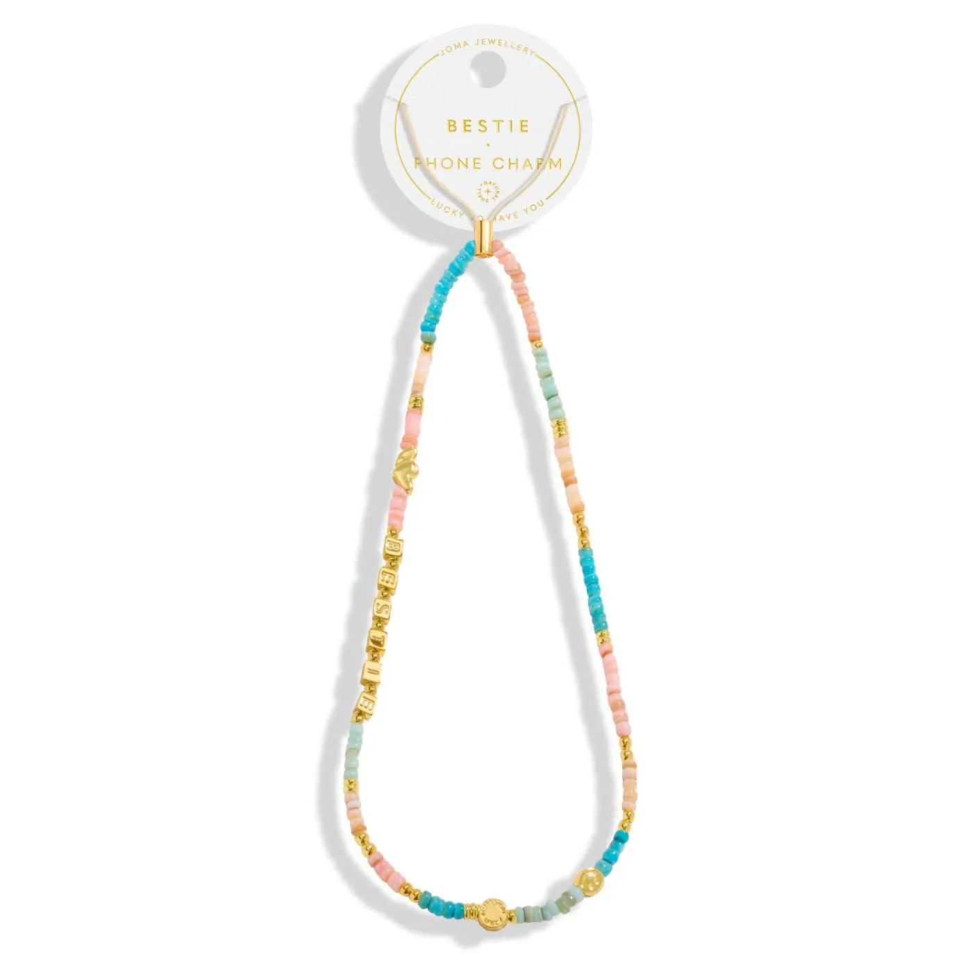 Happy Little Moments Bestie Gold Plated Phone Charm 8266