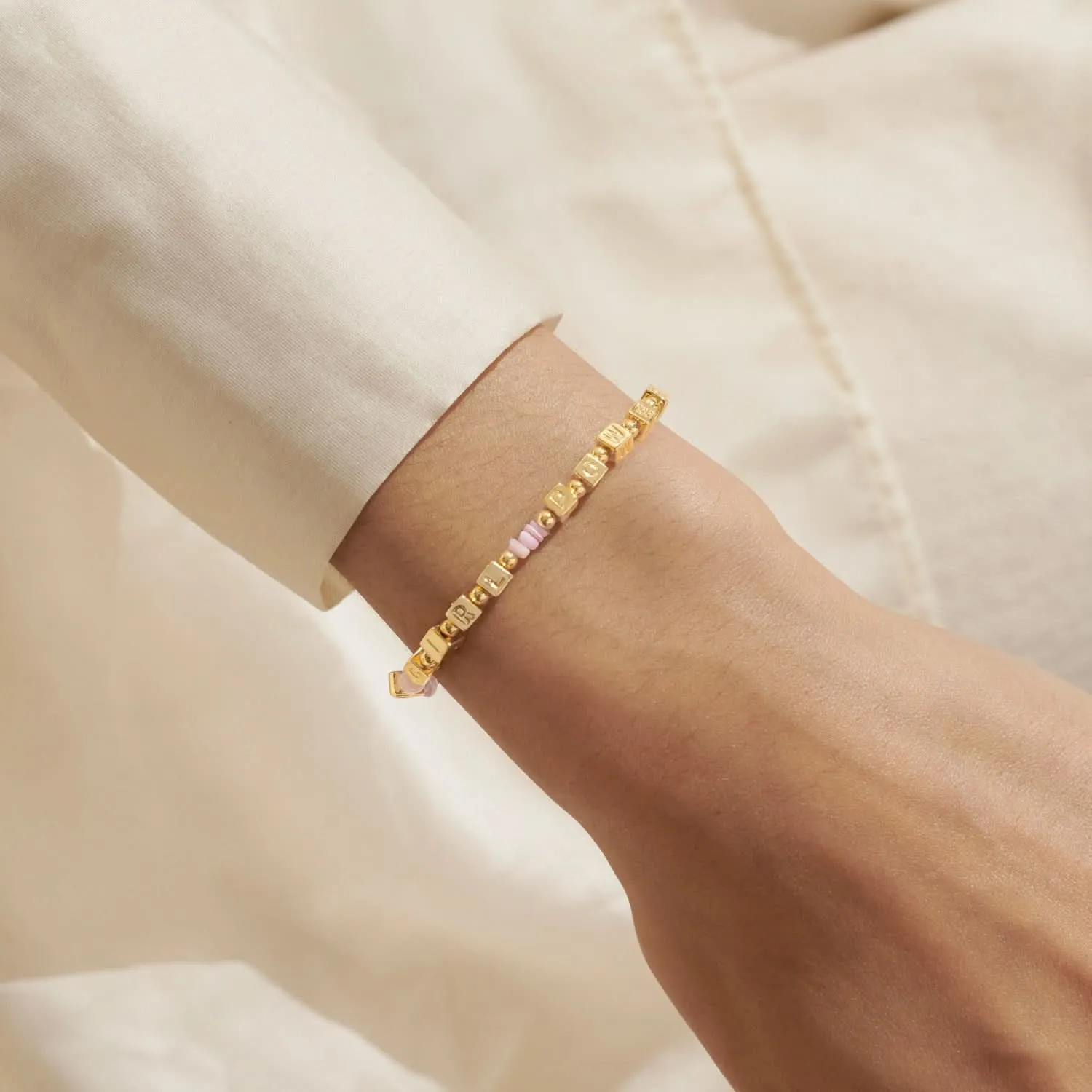 Happy Little Moments Girl Power Gold Plated Bracelet 8255